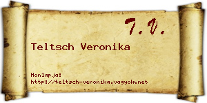 Teltsch Veronika névjegykártya